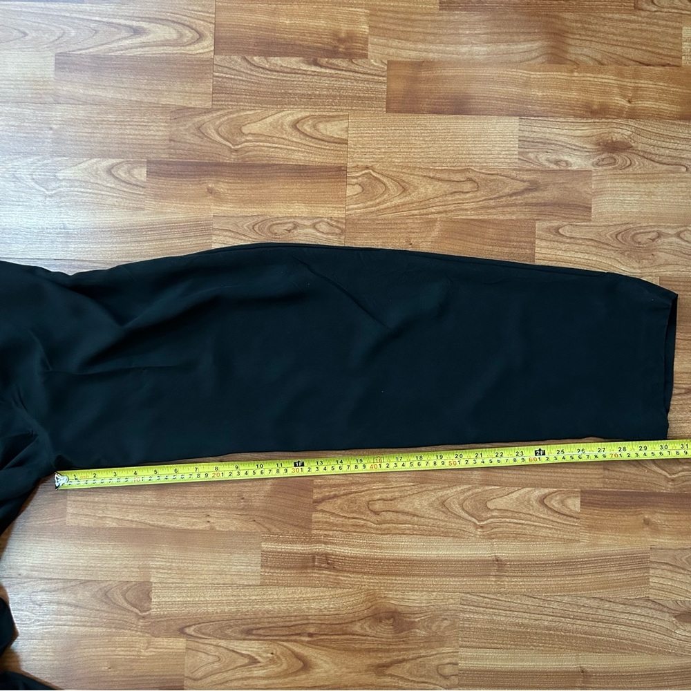 3/$20 Christina 100% Silk black pants slacks - Picture 5 of 7